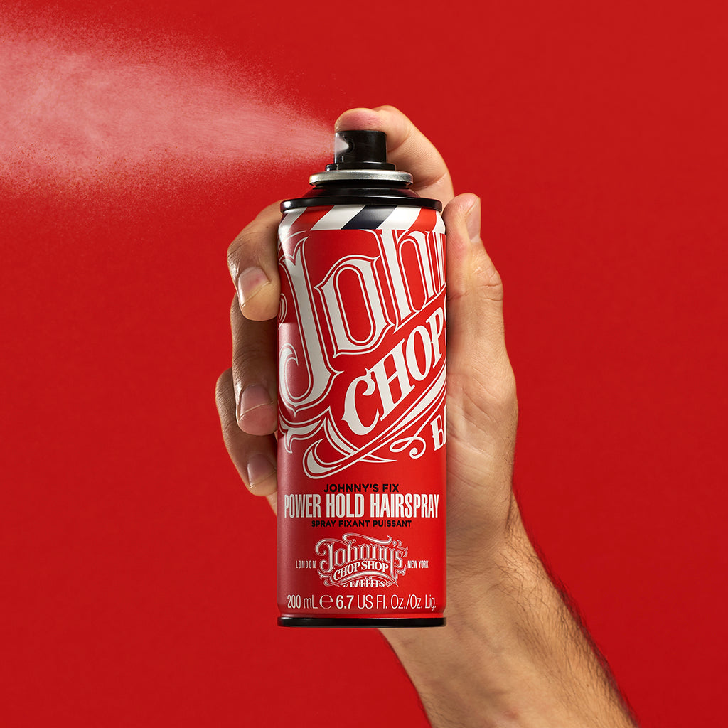 Johnny&#39;s Chop Shop Fix Power Hold Hairspray